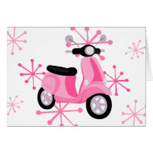 Pink Scooter Card
