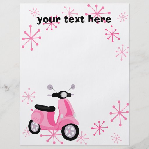 Pink Scooter Personalized Flyer