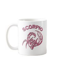PINK SCORPIO COFFEE MUG