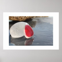 Pink Sea glas Posters