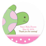 Pink Seaturtle SEA TURTLE Favour Sticker