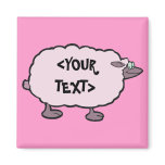 Pink Sheep, <YOUR TEXT> Magnets