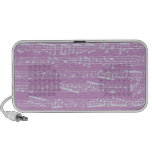 Pink Sheet Music Travelling Speakers