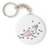 Pink shoe keychains