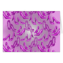 Pink Shoes Theme Card