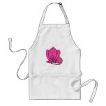 Pink Shy Dragon aprons