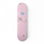 Pink Siamese Cat. skateboards
