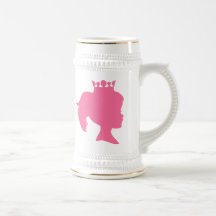 Pink Silhouette Princess T-shirts and Gifts Mug