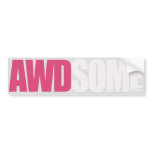pink silver bumper stickers