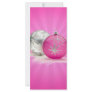 PINK & SILVER ORNAMENTS by SHARON SHARPE Rack Card Design