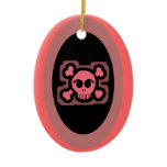 Pink Skull and Crossed Bones