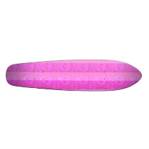 Pink Skull & Crossbones Skateboard