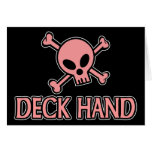Pink Skull Deck Hand Cards