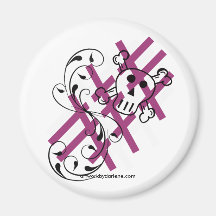 PINK SKULL MAGNETS