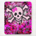 Pink Skull Mousepad