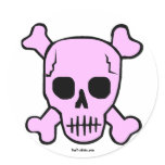 Pink Skull stickers