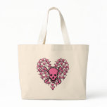 Pink Skulls in Heart Shape bags