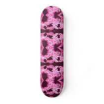 PINK SKULLS* SKATE DECK
