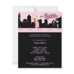 Pink Sky Bundle Of Joy Baby Shower Invitation