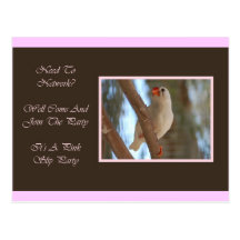 Pink Slip Party Invite Postcard