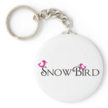 Pink Snowbird keychains
