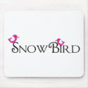 Pink Snowbird mousepads