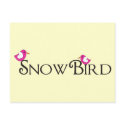 Pink Snowbird postcards