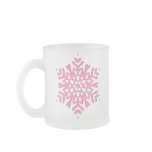 PINK SNOWFLAKE ORNAMENT mugs