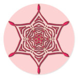 PINK SNOWFLAKE stickers