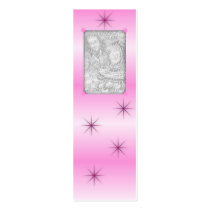 Pink Sparkle Bookmarks Business Card