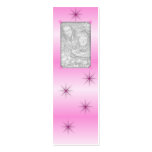 Pink Sparkle Bookmarks business cards