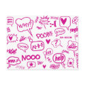 pink speech bubbles postcard 01