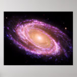 Pink Spiral Galaxy Large Poster posters