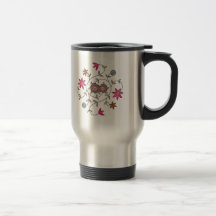 Pink Spring Flower Garden Mugs