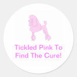 Pink Standard Poodle Stickers