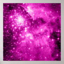 Pink Stars Posters