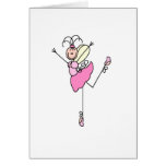 Pink Stick Ballerina Three Card