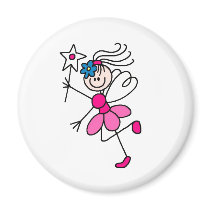 Pink Stick Fairy Angel Magnet