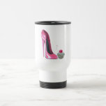 Pink Stiletto Shoe and Cupcake Mug