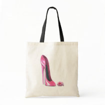 Pink Stiletto Shoe and Rose Bags