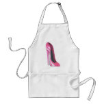 pink stiletto shoe aprons