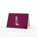 Pink stiletto shoe cards