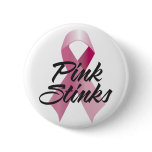 Pink Stinks buttons