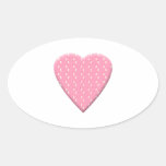 Pink Strawberry Heart. stickers