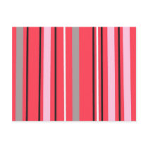 Pink Stripe Postcard