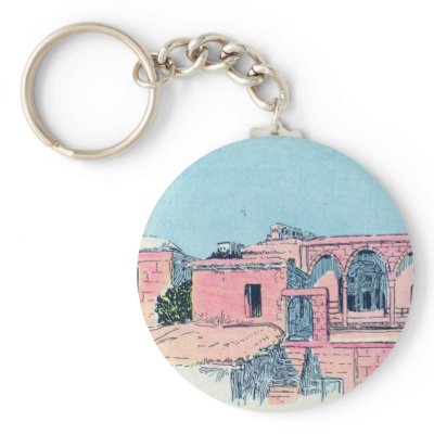 Pink Stucco Key Chains by tnmpastperfect