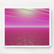 Pink Sunset Sea - CricketDiane Art Mouse Pads