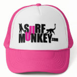 Pink - Surf Munkey Billboard design Trucker Hats