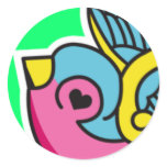 pink swallows stickers