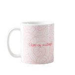 Pink Swirls Wedding Mug